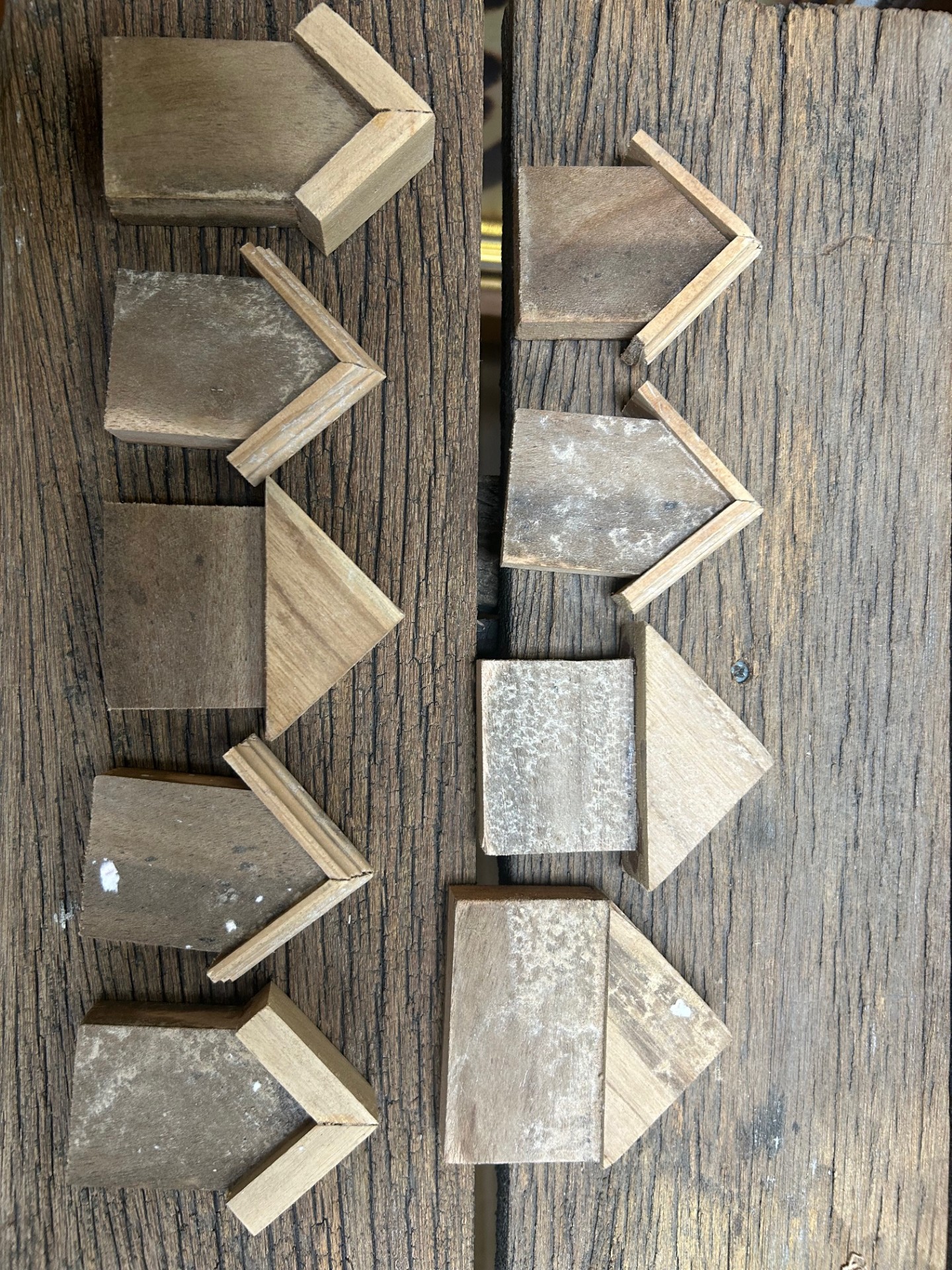 Hand tools on the workshop bench